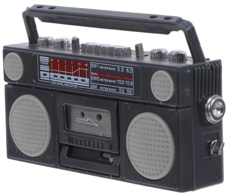 WEKAMOS Radio Modell für Puppenhaus Retro Deko Accessoire für Miniaturspielhäuser für Kreative Wohnräume und Sammlungen
