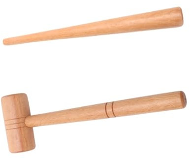 Mazos moldeadores de joyas, anillos ajustadores de tamaño, anillos de martillo moldeador, ensanchador de textura de madera para uso profesional