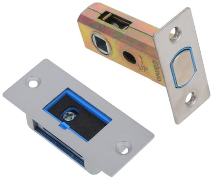 Magnetic Door Lock Latch 8mm 50mm Silver Stainless Steel | Silent Operation for Wooden and Bathroom Doors, Office and Hotel Use, Magnetic Gate Lock