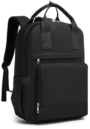 Kono Laptop Backpack Womens School Bags for Girls Lightweight Rucksack | 15.6 Padded Laptop Compartment, Water Resistant, Luggage Strap, Ideal for School College Work Daily Commuting & Travel, Gift