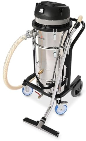 Steinbock Öl-, Späne- und Pumpsauger | 2.600 Watt | 90 l Fassungsvermögen | Pumpsauger mit integrierter Edelstahl-Tauchpumpe | Siebkorb zur Fest-Flüssig-Trennung | Nylonfilter zur Ölreinigung