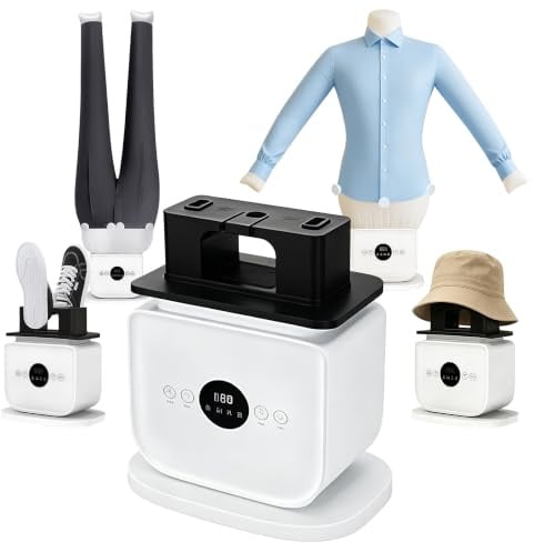 220-240V Plancha Camisas, Planchador de Camisas, Robot Plancha Camisas | Plancha Automática Ropa con Función de Temporizador para Zapatos Ropa Pantalones, Secado a 360°（3PCS）