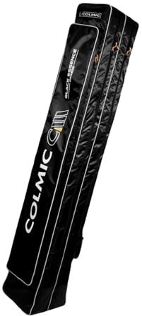 Colmic Black Essence RBS – Fodero Porta Canne da Pesca per Roubaisienne, Tessuto High Performance, Imbottito, Resistente, con Tasche Laterali – Modelli RBS 100 / RBS 200