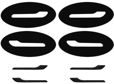 QDouiMOO for Tesla Model 3/Y 2017-2023 TPU Black Door Handle Scratch & Paint Protector Film 8pcs Car Exterior Door Handles