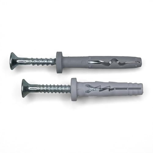 Alsafix - 200 chevilles nylon à frapper collerette plate NHSF D. 6 x Lt. 30 mm - PO24570 - Alsafix