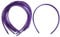 10 x Plain Headbands School Girls Small Hair Accessories Uniform Alice Band (Purple)