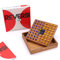 ROMBOL Reversi - Interessantes Strategiespiel für 2 Personen aus edlem Holz, Farbe:gelb/blau