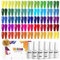 Vishine Vernis Gel Semi Permanent Lot de 48 Flacons - 45 Couleurs Néon Fluo Rose Jaune Vert Bleu Base Top Coat & Matte Top Coat UV LED Soak Off Vernis à Ongle Soak Off Nail Art 48pcs 8ml