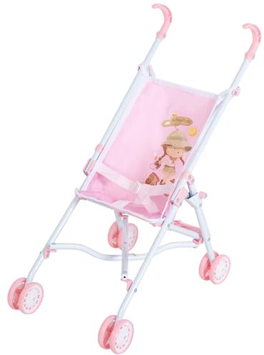 COLORBABY - Sillita de Paseo para muñecas, A Partir de 3 años, de Juguete, 56 cm Altura, Ligera y Plegable Sistema Tijera (44922)