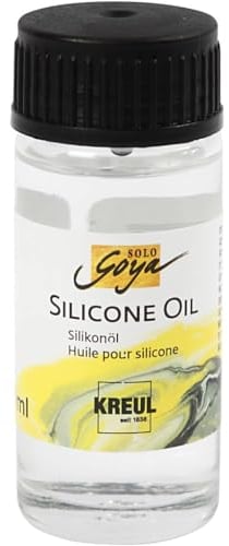 Kreul 87220 - Aceite de silicona Solo Goya Frasco de vidrio de 20 ml con cuentagotas Para verter y formar células notables