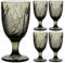 Set of 4 Wine Glasses Green Dishwasher Safe 300ml Goblets Alfresco Dining Glassware