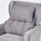 Homescapes Sessel-Rückenkissen grau 68x58 cm, Lendenkissen Sofa, 15 cm Dickes Rückenstützkissen Bett mit Baumwollbezug