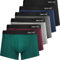 QINCAO Boxers Homme Lot de 6 Coton sous-vêtement Fitted Trunk Caleçons Ultra Doux Confortale,Multicolore ×6,3XL