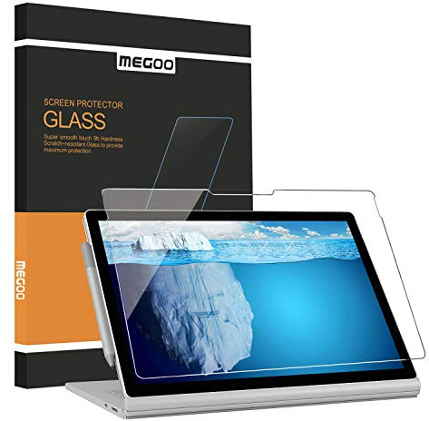 MEGOO ArmorShield Panzerglas für Surface Book 3 15 Zoll | Kompatibel mit Book 2 15 Zoll, 9H Panzerglas, stärkerer Schutz, einfache Ausrichtung
