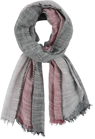 DAMILY Herren Schal Warm Winter Schals Baumwolle Leinen mehrfarbig Halstuch