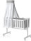 VitaliSpa Babybett Noah, Stubenbett, Weiß, 40x90 mit Überzug
