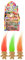 HENBRANDT 6 x Mini Retro Troll-Puppe mit Haaren 3,5 cm Lucky Trolls Vintage Style Party Favor Beutetütenfüller Taschengeld Spielzeug für Jungen und Mädchen