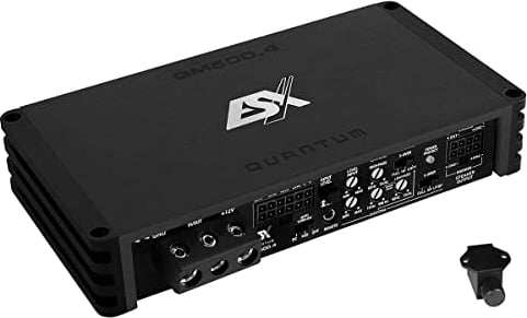 ESX QM500.4 | 4-Kanal Class D Mini Digital Verstärker 500 Watt RMS Ausgangsleistung in schwarz