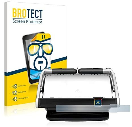 BROTECT Schutzfolie für Tefal OptiGrill Elite XL | Transparenter Displayschutz Made in Germany Klare Displayschutz-Folie Clear Einfache Montage Case-Friendly Displayfolie