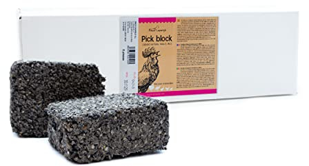 FINCA CASAREJO Bloque de Minerales para Aves de Corral | PickBlock | Bloque de Picoteo para Cuidar el Pico de Gallinas | Pienso complementario Rico en Oligoelementos | Contenido Aprox. 6Kg