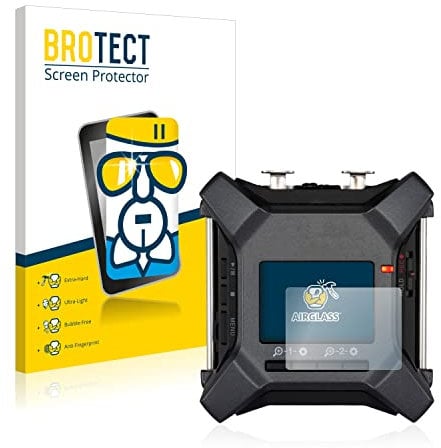 brotect Glass Screen Protector Film compatible with Zoom F3 field recorder - Glass-Foil 9H Protection [Scratch Resistant, High Clarity]