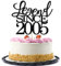 Migeaks Legend since 2005 Cake Topper 20th Birthday Happy Birthday Cake Topper Men and Women Cheer 20 Years Old Handmade Black Glitter Cake Decoration