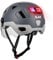 ILM Smart Fahrradhelm Damen Herren mit Visier Warnung Bremse LED Lichtsensor Lichtfunktion Kopfneigen Blinken Auszulösen Modell E3-12LS,Grau,XXL