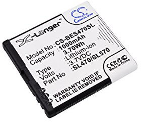 TCTK Akku 1000mAh Kompatibel mit [Olympia] Janus, für [Bea-fon] S480, SL470, SL570, SL580, SL590, SL670EU001W, SL670A, SL671A, SL690 Ersetzt SL470/SL570 FBA
