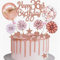 Yunchu Online Tortendeko 36. Geburtstag Frau - Happy Birthday Cake Topper Roségold Kuchen Topper 36 Jahre - Kuchendeko Cupcake Toppers