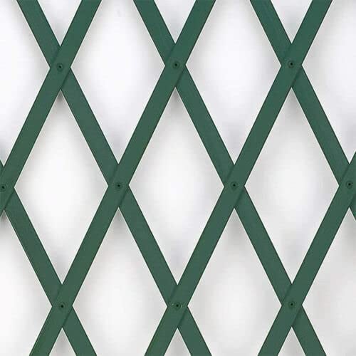Garden Mile ® Lot de 3 panneaux de treillis en plastique extensible vert de 1,8 m pour plantes grimpantes et grimpantes, décoration de terrasse, installation facile, panneaux de clôture de maison,