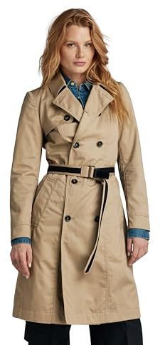 G-STAR RAW Damen Trenchcoat, Grün (lt rock D24259-D352-3000), L