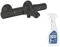 Mitigeur bain douche thermostatique GROHE Precision Start noir + nettoyant GrohClean
