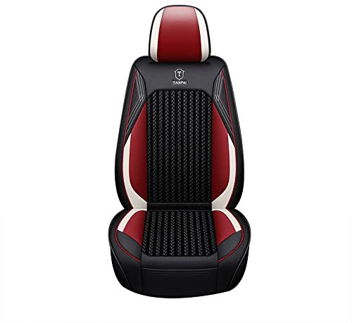 Awotzon Autositzbezug Für Audi A3 Sportback Hatchback 2002-2023 5 Sitze Autositzbezüge Komplettset Allwetter Auto Sitzauflage Kunstleder sitzbezüge（Schwarz-Burgund）