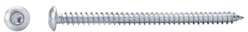 Fensterrahmenschrauben Fensterschrauben Rahmenschrauben Flachkopf für Türe und Fenster (Flachkopf, L=182mm, 100St.)