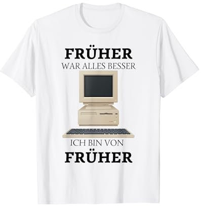Retro PC C64 80er 90er Jahre Party Kostüm Verkleidung T-Shirt