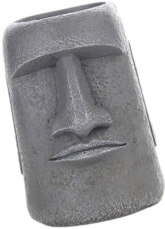 KONTONTY Osterinsel Moai Pflanzer Aus Kunstharz Dekorativer Blumentopf Für Sukkulenten Und Kleine Pflanzen Kunstvolles Design Für Garten Und Balkon-Dekoration Für Kreative Pflanzideen
