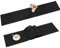 SHACOS Tischläufer Modern Tischläufer Abwaschbar Hitzebeständig Tischläufer Outdoor Tischdecke Läufer Vinyl PVC Tischläufer Küche Tischläufer für Esstisch, Restaurant, Holztisch - Schwarz, 30 x 140cm