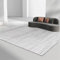 Grau Teppich Unter Esstisch Flur Rechteckiger Teppich Schlafzimmer Schmutzabweisender Teppich Mit Niedrigem Flor The Carpet Teppich Teppich 3D 180X250Cm 5Ft 10.9''X8Ft 2.4''