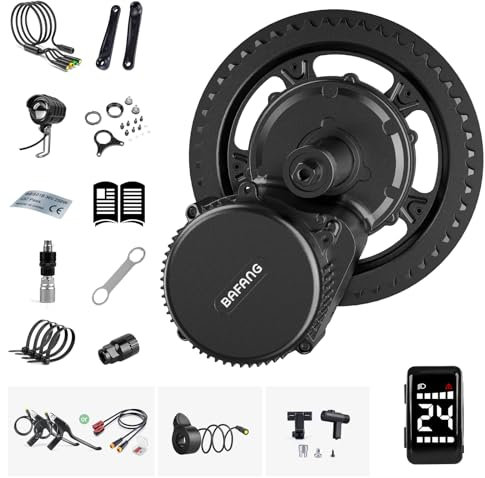 Bafang BBS02b Mid Drive Conversion Kit 48V 500W Mid Motor Electric Bike Conversion Kit with DZ40 Display Ebike Conversion kit for Mountain Bike Road Bike