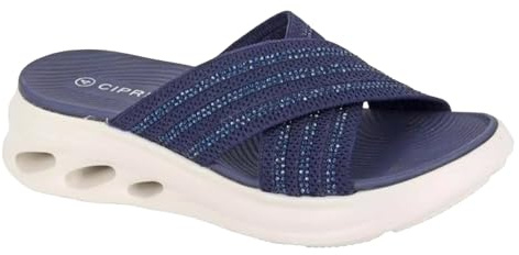 Cipriata L657 ELINA Womens Cross Over Mule Sandal
