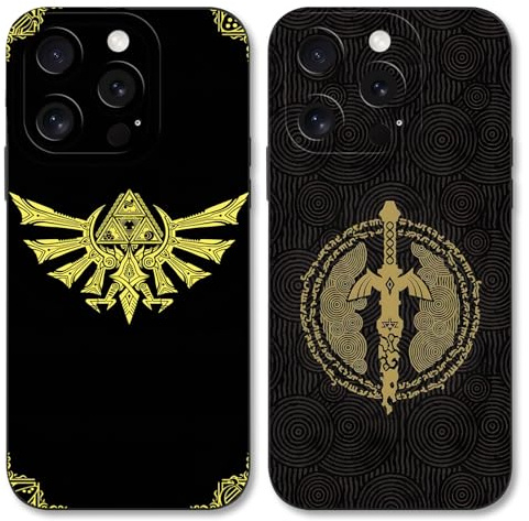 nurkorki 2 Stück Cartoon Anime Handyhülle für Samsung Galaxy S21 5G 6.2, Cool The Legend of Zelda Muster Design Schutzhülle Weich TPU Silikon Stoßfest Bumper Case, Totems