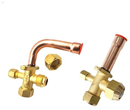 Ventil Kupferrohr 3-Wege-Winkel-Absperrventil for Klimaanlage(Elbow,12.7mm)