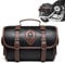 XIAOXIAOYU Borsa porta attrezzi per moto, borsa posteriore per moto, borsa di cera per telaio laterale, design vintage, accessorio per moto per sedile posteriore, telaio laterale e scooter elettrico