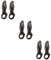 Happyyami 3sets Bicycle Handle Bike Cup Holder Plug Scooter Car Racks Pocket Brake Levers Quad Scooter Cruiser Locks Bike Rear Seat Cushion Bike Light End Aluminum Alloy Black 2pcs*3