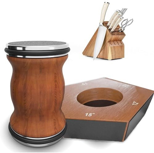 Aiguiseur Couteaux Professionnel Avec 12°/15°/17°/19°/22 °Angle MagnéTique, Pierre A Aiguiser Bord Diamanté Industriel Droit, Aiguiseur Couteaux Pour Couteaux De Toute Dureté