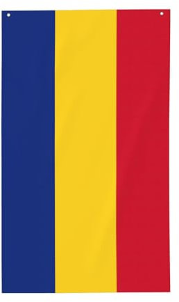 Bandera de Rumania impresa de 3 x 5 pies, bandera para exteriores, decoración personalizada para interiores y exteriores, bandera personalizada