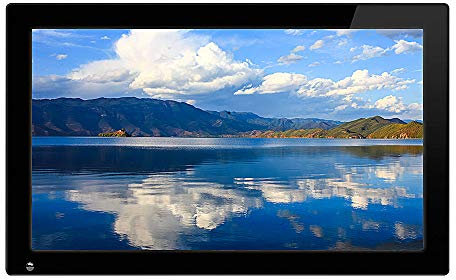 Digital Photo Frames 24 inch black IPS electronic photo album high resolution photo frame LED home photo frame - support music playback/video playback/TV output Gift