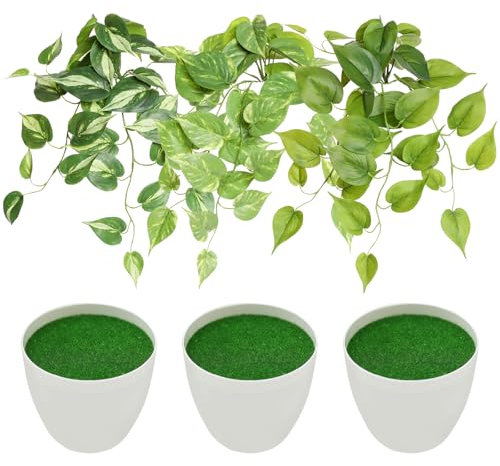 3 Pièces Plante Artificielle Tombante, Plantes Artificielles Suspendues Feuilles D'eucalyptus, Artificielles à Suspendre Fausse Couronne, pour la Maison Jardin Intérieur Décoration Extérieure