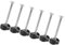 Milisten 6Pièces Vis de Remplacement pour Trampoline Kit Vis à Anneau Chute Accessoires de Fixation Sécurisés pour Trampolines Intérieurs et Extérieurs Installation