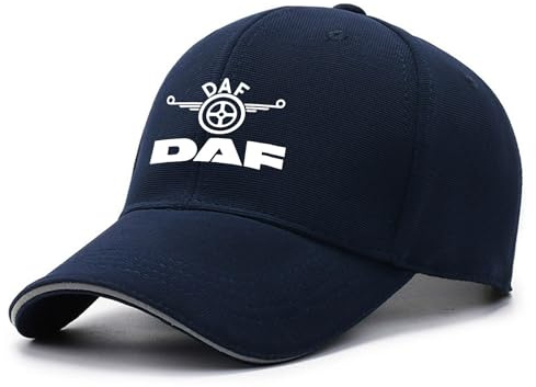 NAGBCTY Basecap für Herren und Damen D.A.F, stylische Freizeit verstellbare Cap, stylische Schirmmütze für Tennis(Navy Blue)